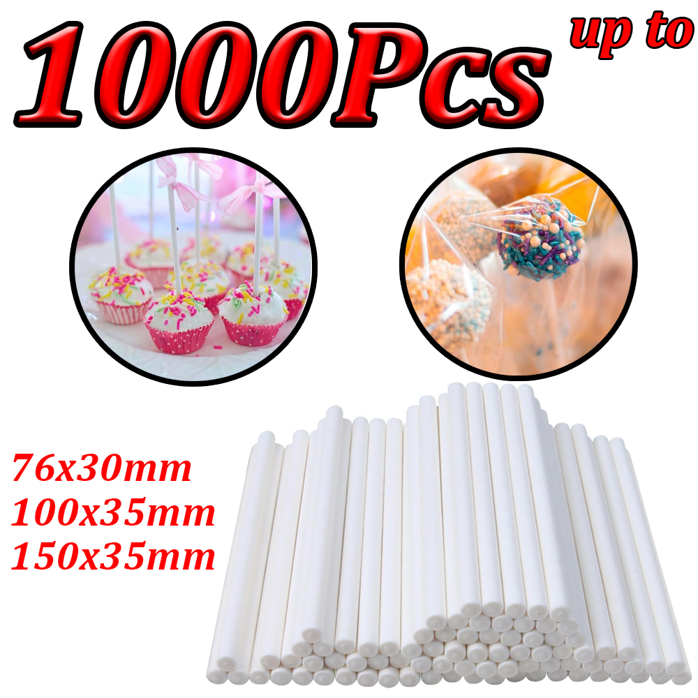Cotton Candy Cone - 100-1000 Peças de Palitos de Papel