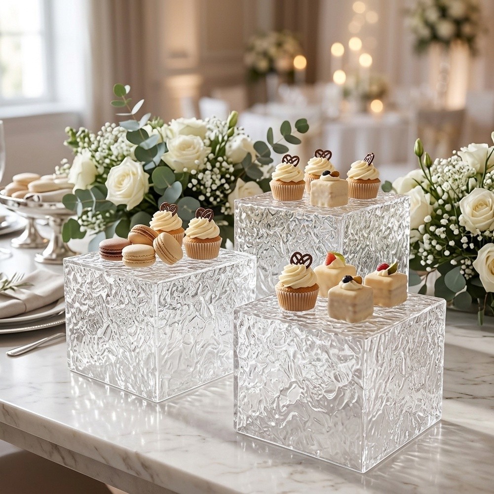 Cupcake Stand Tier - Suporte de Exibição Transparente com Múltiplas