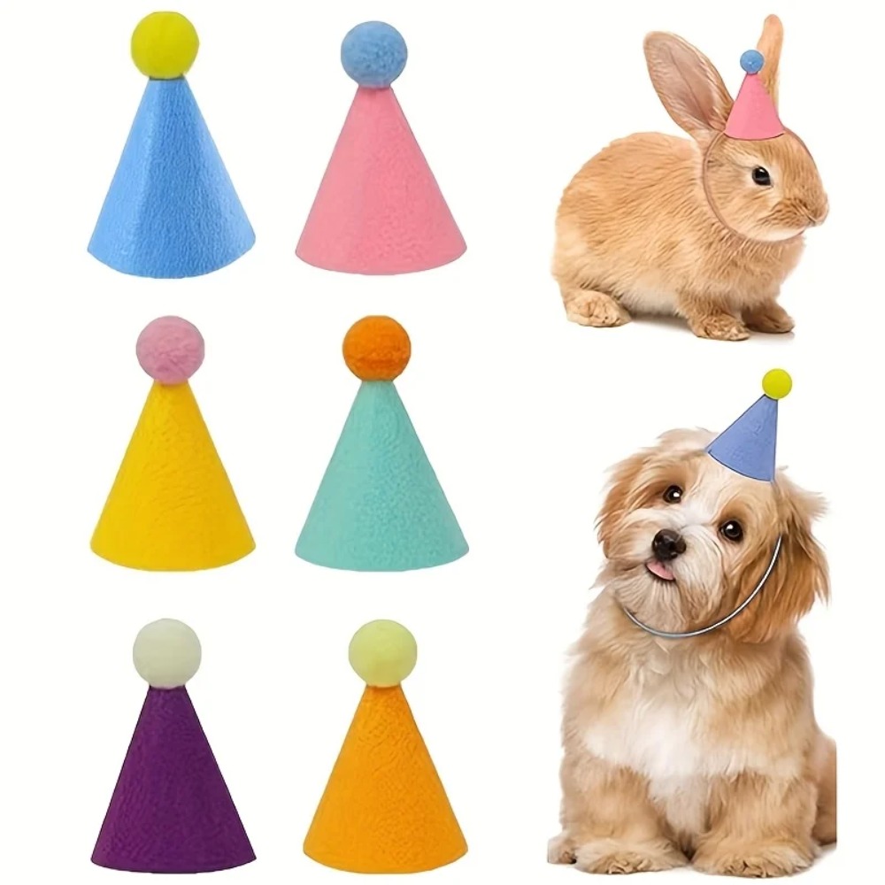 Party Hat Cone - 6 chapéus de festa miniatura: chapéus