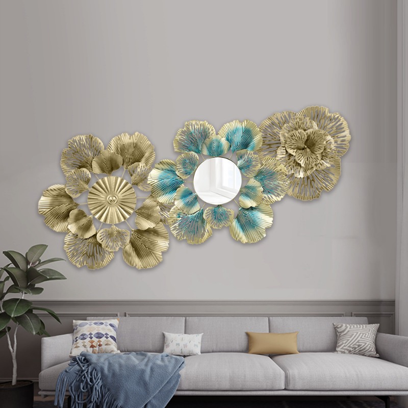 Flower Wall Panel - Espelho Decorativo de Parede Nórdico de
