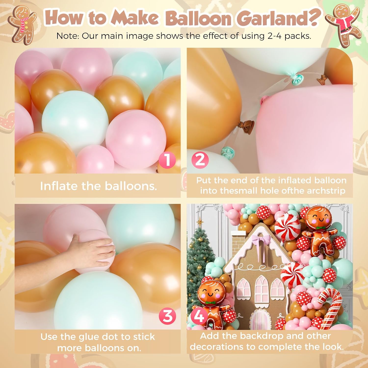 Kit de arco de balões de Natal - Balloon Arch Kit avaliação e preço