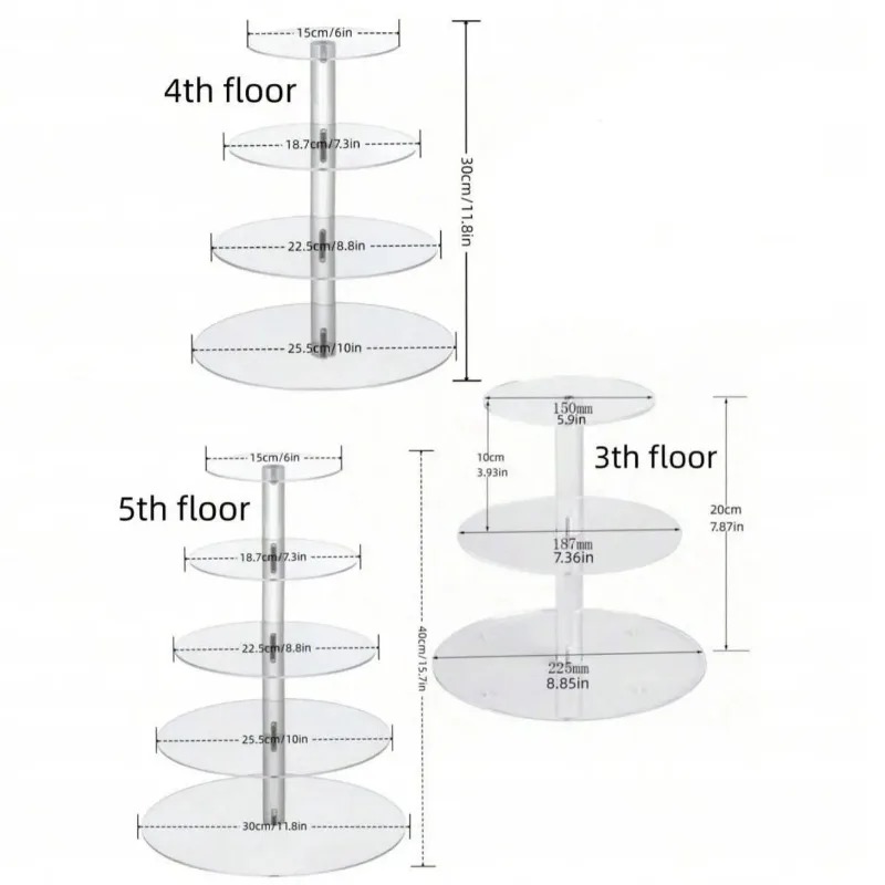 Suporte de cupcake de acrílico - Cupcake Stand Tier avaliação e preço