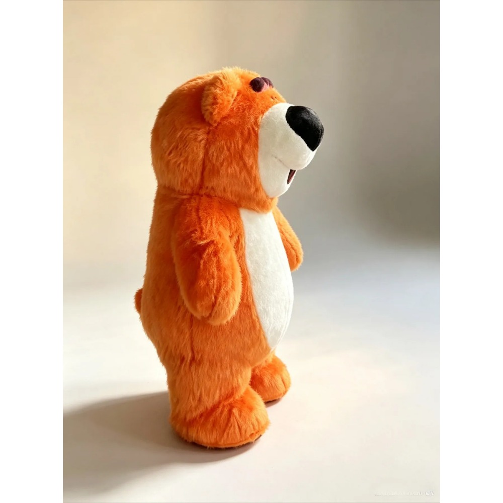 Fato de mascote de urso laranj - Event & Party Supply avaliação e preço