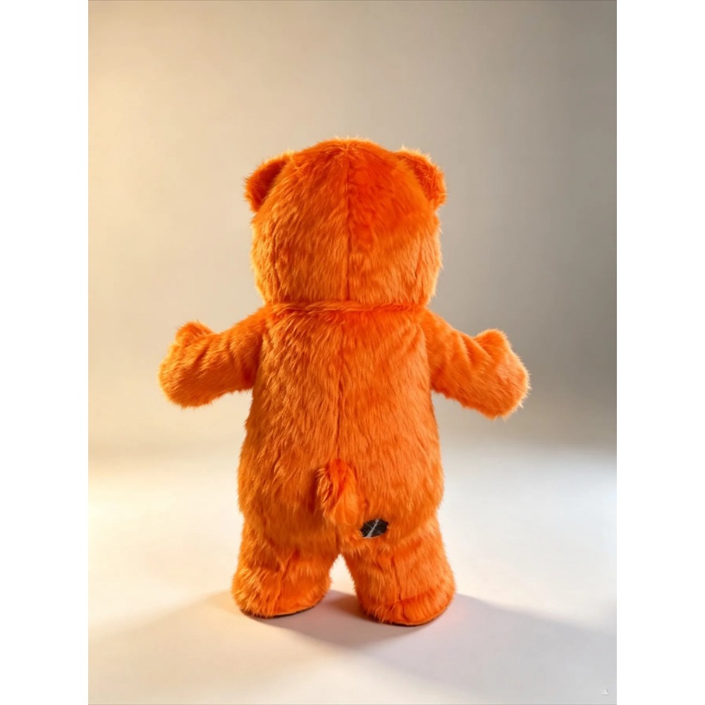 Fato de mascote de urso laranj - Event & Party Supply avaliação e preço