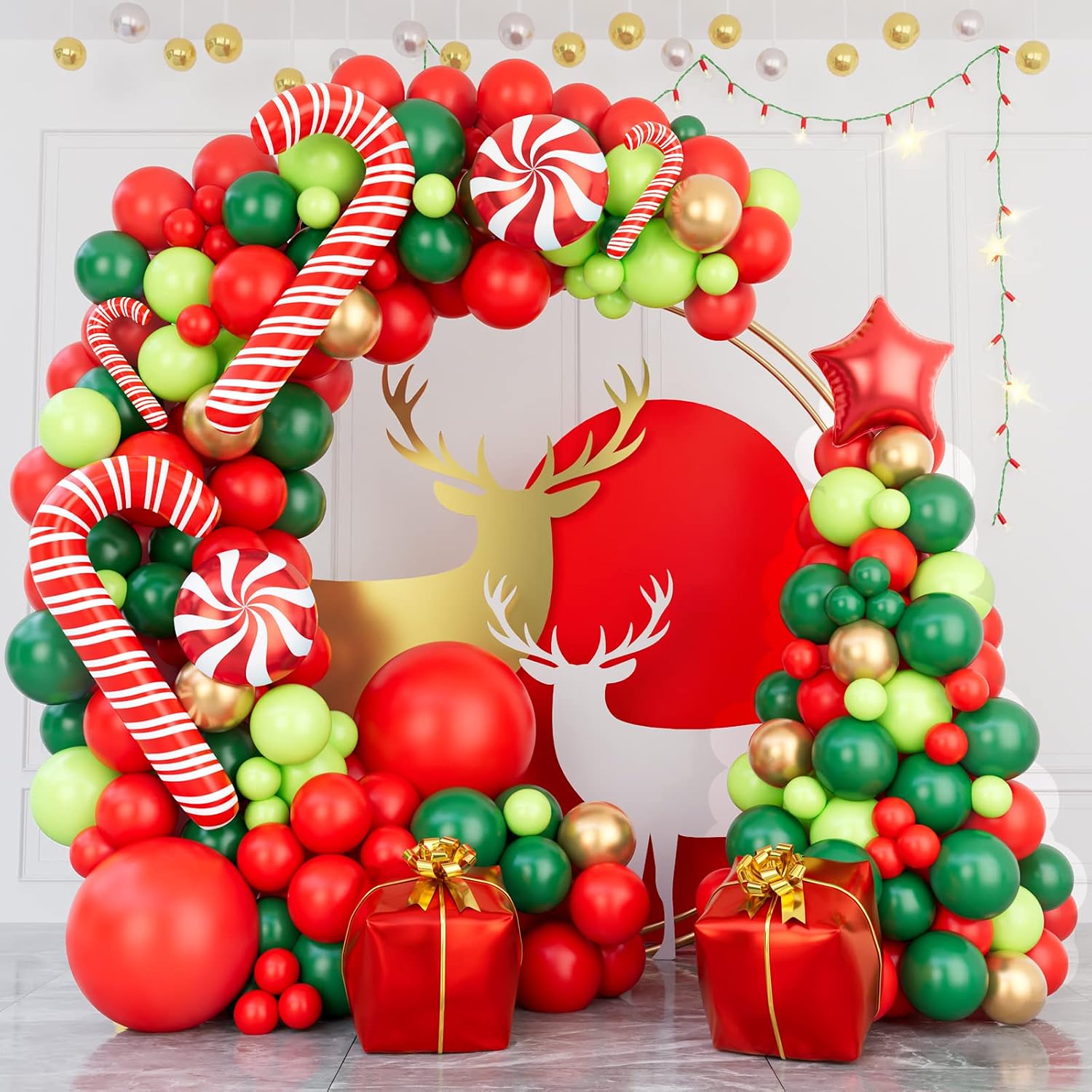 Kit de Arco de Balões de Natal - Balloon Arch Kit avaliação e preço