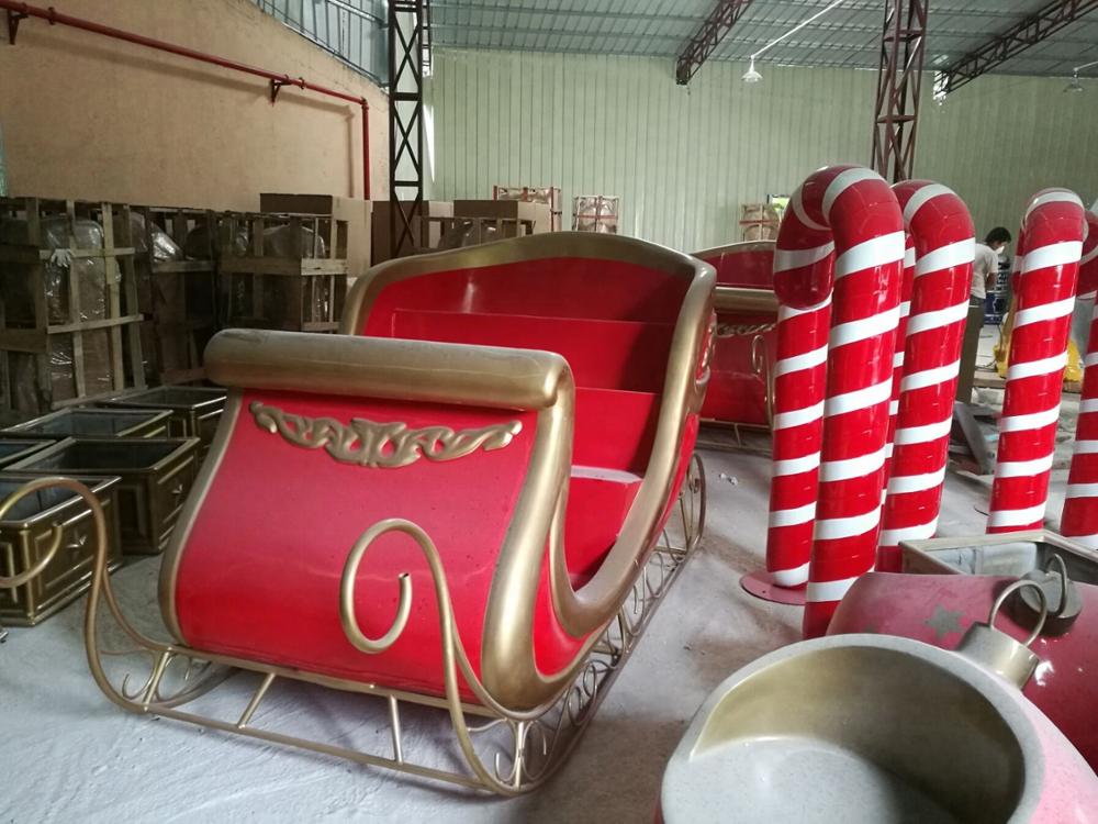 Trenó de Papai Noel em Fibra d - Event & Party Supply avaliação e preço