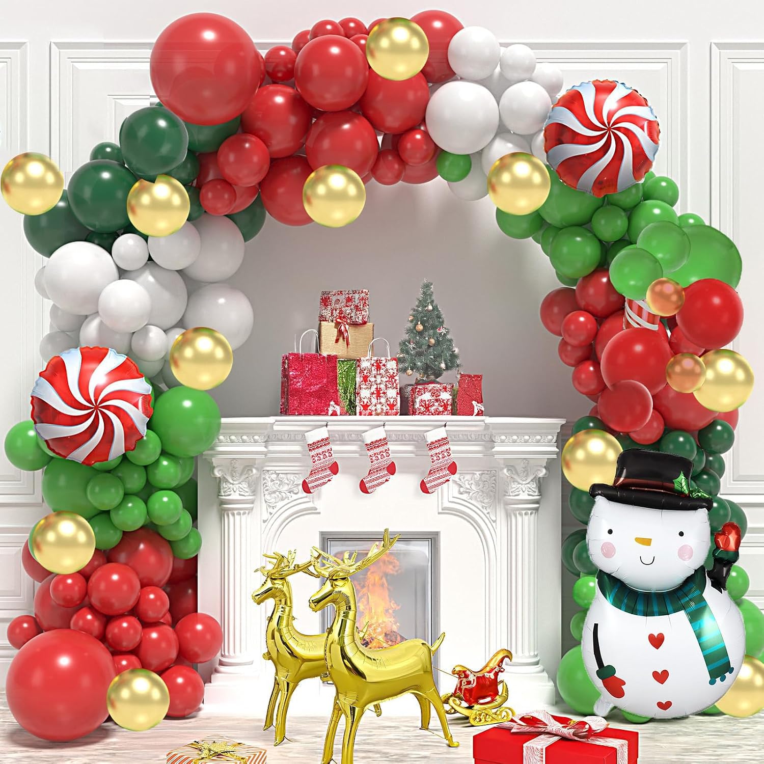 Kit de Arco de Balões de Natal - Balloon Arch Kit avaliação e preço