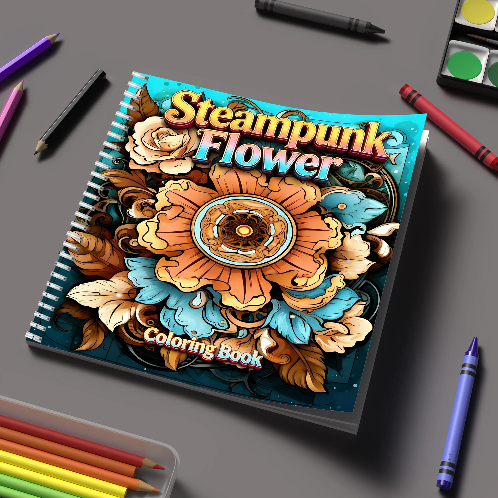 Livro de Colorir Flores Steamp - Event Supplies avaliação e preço