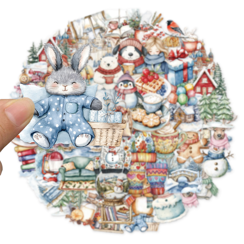 50 pçs inverno neve pet adesiv - Plastic Cup 50Pcs avaliação e preço